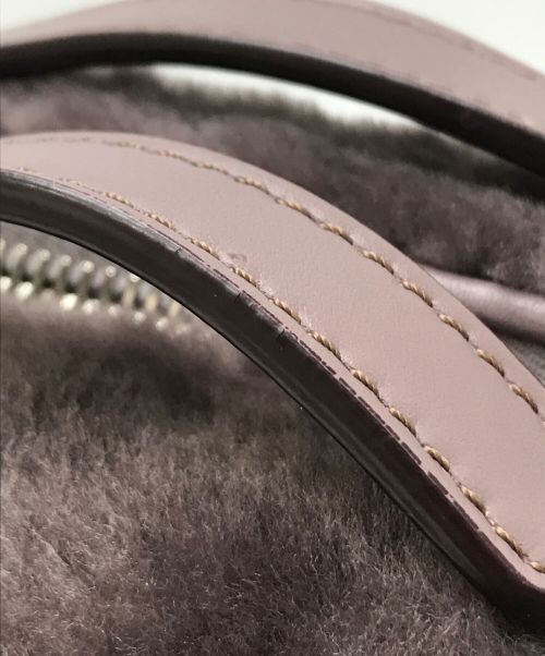 TOD'S（トッズ）TOD'S (トッズ) ゴンミーニ ムートンファー レザー 2way スクエアショルダーバッグ ブラウンの古着・服飾アイテム