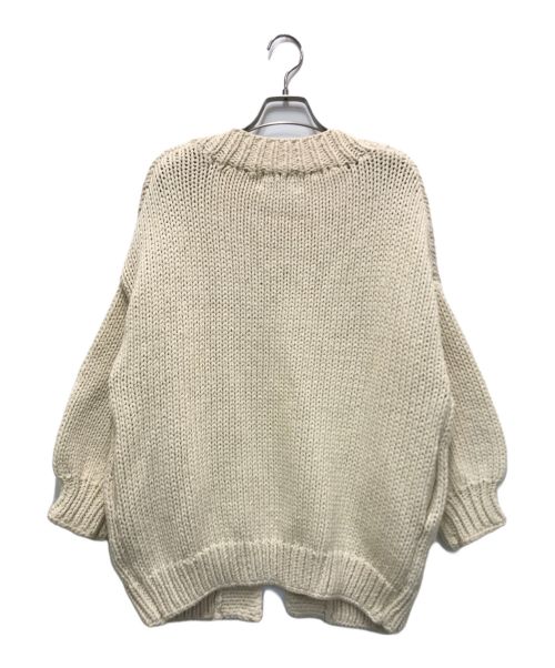 ETRE（エトレ）ETRE (エトレ) ハンドメイドニットカーディガン ベージュ サイズ:Freeの古着・服飾アイテム