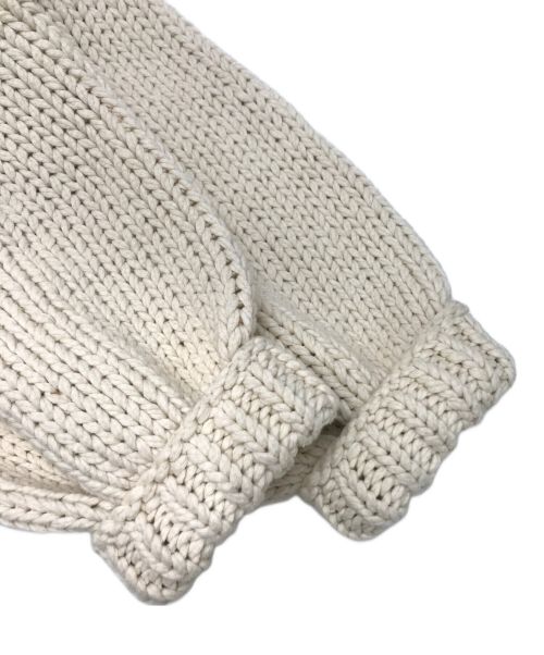 ETRE（エトレ）ETRE (エトレ) ハンドメイドニットカーディガン ベージュ サイズ:Freeの古着・服飾アイテム