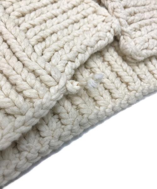 ETRE（エトレ）ETRE (エトレ) ハンドメイドニットカーディガン ベージュ サイズ:Freeの古着・服飾アイテム