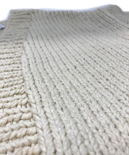 ETRE（エトレ）ETRE (エトレ) ハンドメイドニットカーディガン ベージュ サイズ:Freeの古着・服飾アイテム