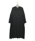 porter des boutons（ポルテデブトン）の古着「キュプラ綿ツイルワンピース」｜ブラック