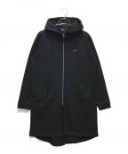 FRED PERRYフレッドペリー）の古着「スエット素材モッズコート」｜ブラック