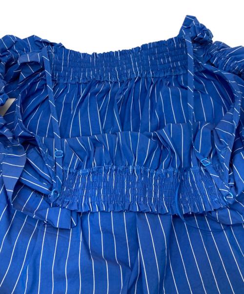 GRACE CONTINENTAL（（グレースコンチネンタル）GRACE CONTINENTAL (（グレースコンチネンタル) ショルダーフリルトップ ブルー サイズ:38の古着・服飾アイテム