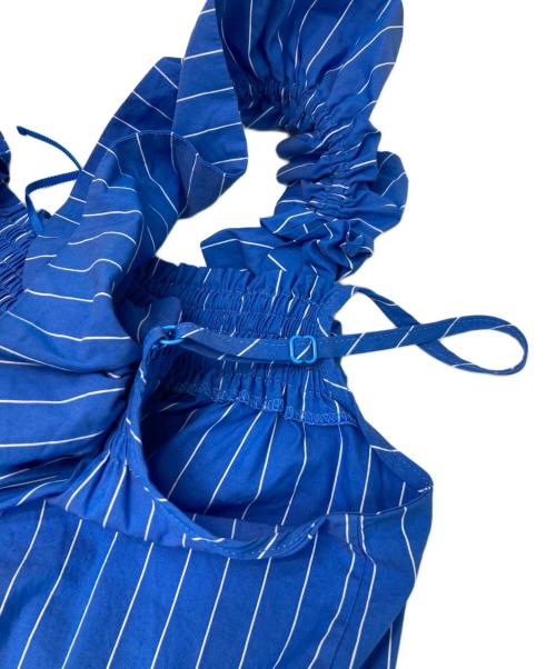 GRACE CONTINENTAL（（グレースコンチネンタル）GRACE CONTINENTAL (（グレースコンチネンタル) ショルダーフリルトップ ブルー サイズ:38の古着・服飾アイテム