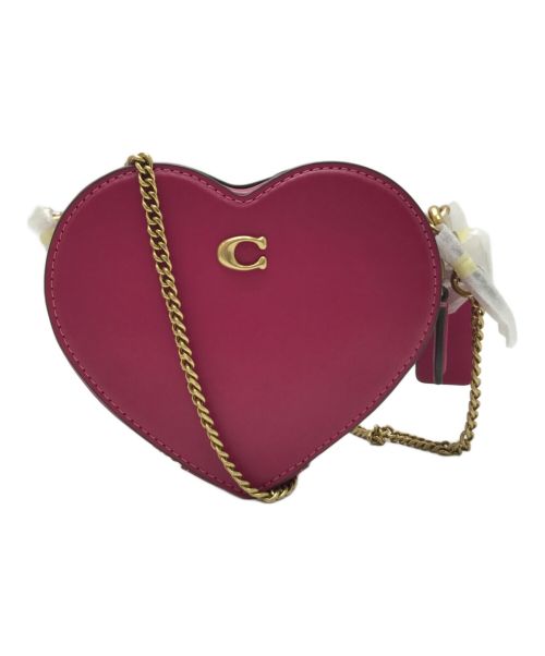 COACH（コーチ）COACH (コーチ) ハートクロスボディバッグ ピンク 未使用品の古着・服飾アイテム