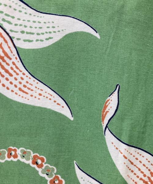 Evisu Jeans（エヴィスジーンズ）Evisu Jeans (エヴィスジーンズ) アロハシャツ グリーン サイズ:40の古着・服飾アイテム