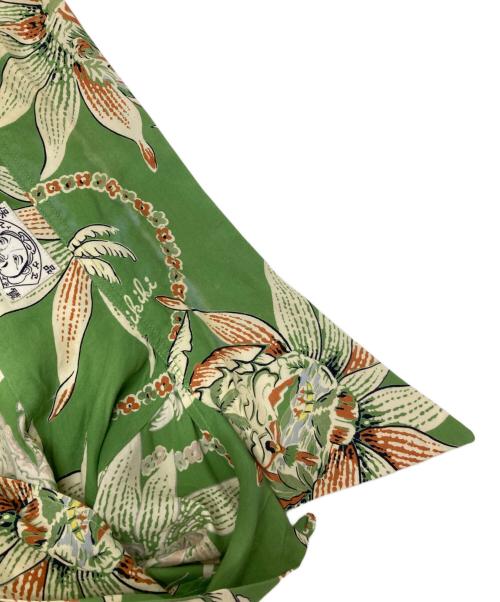 Evisu Jeans（エヴィスジーンズ）Evisu Jeans (エヴィスジーンズ) アロハシャツ グリーン サイズ:40の古着・服飾アイテム