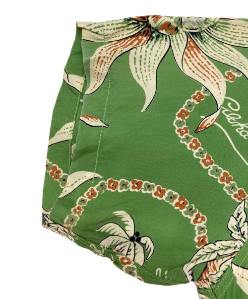 Evisu Jeans（エヴィスジーンズ）Evisu Jeans (エヴィスジーンズ) アロハシャツ グリーン サイズ:40の古着・服飾アイテム