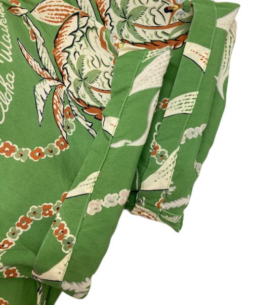 Evisu Jeans（エヴィスジーンズ）Evisu Jeans (エヴィスジーンズ) アロハシャツ グリーン サイズ:40の古着・服飾アイテム