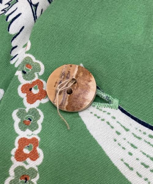 Evisu Jeans（エヴィスジーンズ）Evisu Jeans (エヴィスジーンズ) アロハシャツ グリーン サイズ:40の古着・服飾アイテム