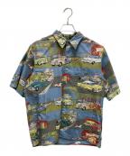 reyn spoonerレイン スプナー）の古着「柄シャツ」｜ブルー