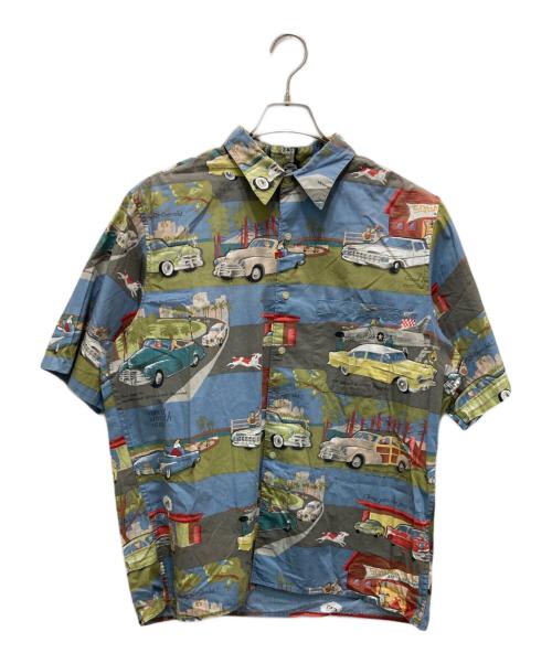 reyn spooner（レイン スプナー）reyn spooner (レイン スプナー) 柄シャツ ブルー サイズ:Mの古着・服飾アイテム