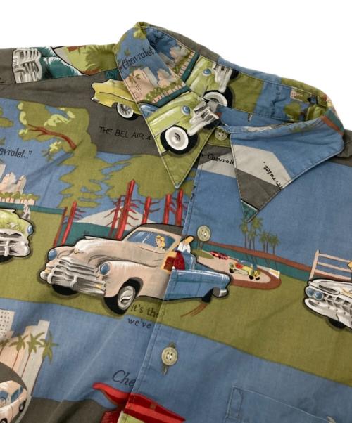 reyn spooner（レイン スプナー）reyn spooner (レイン スプナー) 柄シャツ ブルー サイズ:Mの古着・服飾アイテム