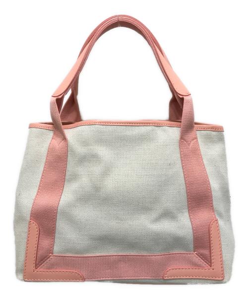 BALENCIAGA（バレンシアガ）BALENCIAGA (バレンシアガ) ネイビーカバスS ピンク×ホワイトの古着・服飾アイテム