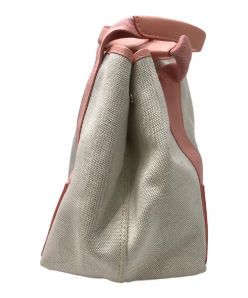 BALENCIAGA（バレンシアガ）BALENCIAGA (バレンシアガ) ネイビーカバスS ピンク×ホワイトの古着・服飾アイテム