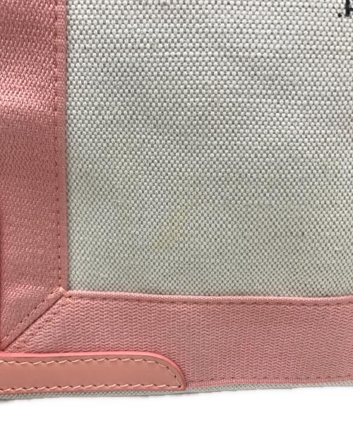 BALENCIAGA（バレンシアガ）BALENCIAGA (バレンシアガ) ネイビーカバスS ピンク×ホワイトの古着・服飾アイテム