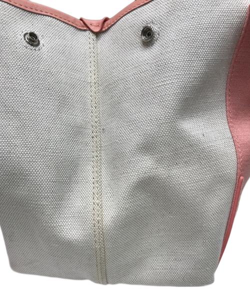 BALENCIAGA（バレンシアガ）BALENCIAGA (バレンシアガ) ネイビーカバスS ピンク×ホワイトの古着・服飾アイテム