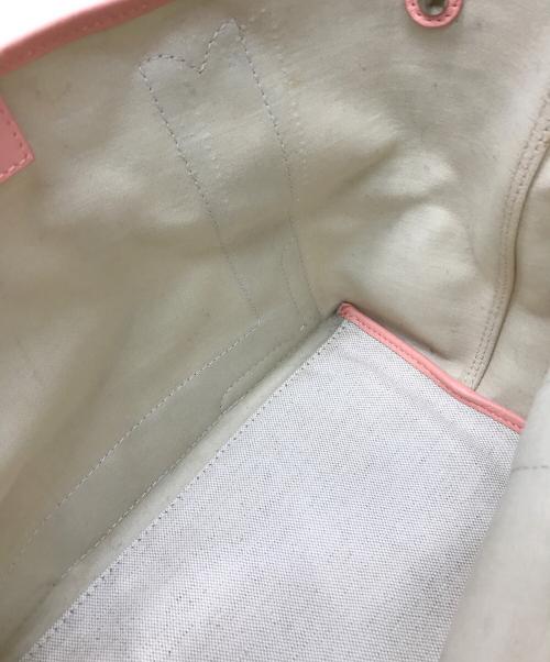 BALENCIAGA（バレンシアガ）BALENCIAGA (バレンシアガ) ネイビーカバスS ピンク×ホワイトの古着・服飾アイテム