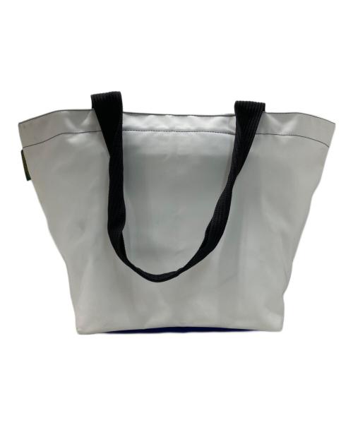 Herve Chapelier（エルベシャプリエ）Herve Chapelier (エルベシャプリエ) ナイロン舟型ショルダーL ネイビー×ホワイト サイズ:Lの古着・服飾アイテム