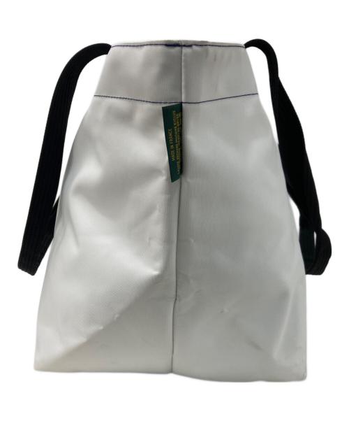 Herve Chapelier（エルベシャプリエ）Herve Chapelier (エルベシャプリエ) ナイロン舟型ショルダーL ネイビー×ホワイト サイズ:Lの古着・服飾アイテム