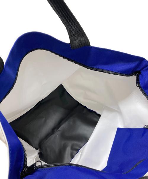 Herve Chapelier（エルベシャプリエ）Herve Chapelier (エルベシャプリエ) ナイロン舟型ショルダーL ネイビー×ホワイト サイズ:Lの古着・服飾アイテム