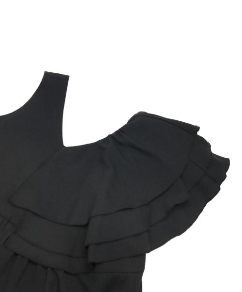 COEL（コエル）COEL (コエル) ショルダーフリルオールインワン ブラック サイズ:38 未使用品の古着・服飾アイテム