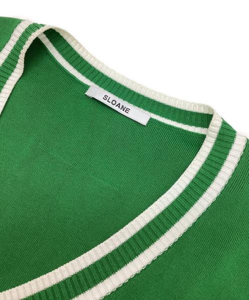 SLOANE（スローン）SLOANE (スローン) フルニードルコットン ベスト グリーン サイズ:3の古着・服飾アイテム