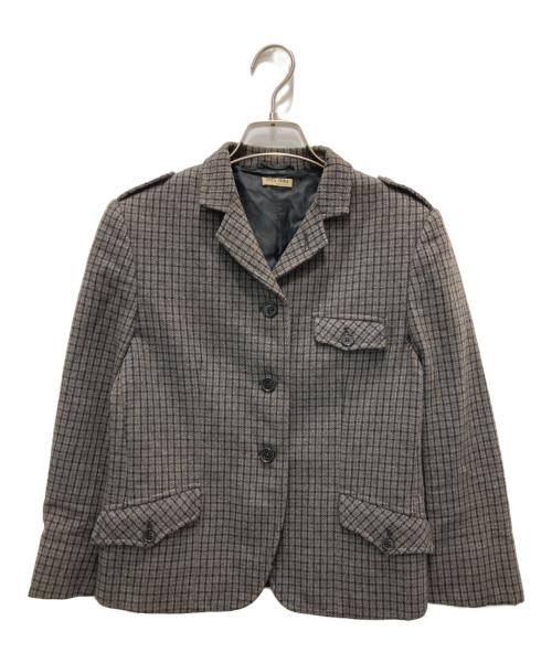 MIU MIU（ミュウミュウ）MIU MIU (ミュウミュウ) ツイードジャケット ブラウン サイズ:40の古着・服飾アイテム