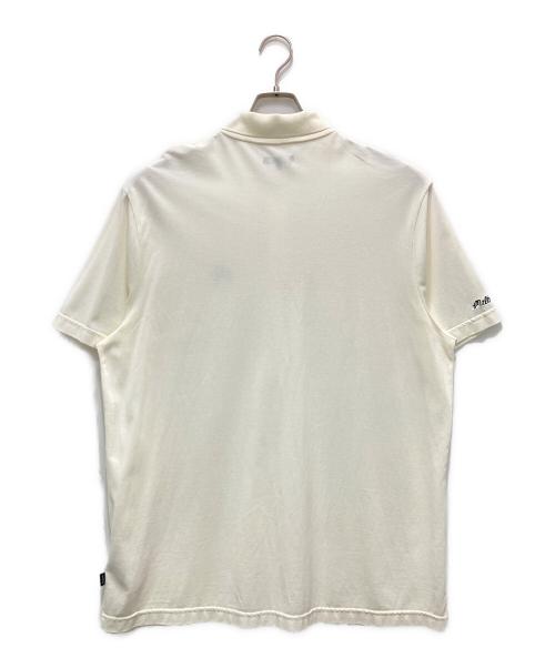 MALBON GOLF（マルボンゴルフ）MALBON GOLF (マルボンゴルフ) ポロシャツ ホワイト サイズ:XLの古着・服飾アイテム