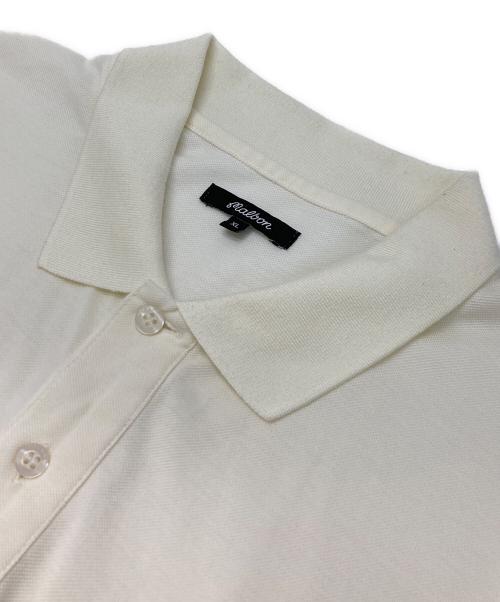 MALBON GOLF（マルボンゴルフ）MALBON GOLF (マルボンゴルフ) ポロシャツ ホワイト サイズ:XLの古着・服飾アイテム