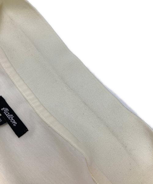 MALBON GOLF（マルボンゴルフ）MALBON GOLF (マルボンゴルフ) ポロシャツ ホワイト サイズ:XLの古着・服飾アイテム