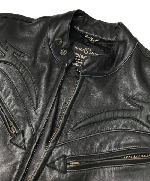 YELLOW CORN（イエローコーン）YeLLOW CORN (イエローコーン) レザージャケット ブラック サイズ:LLの古着・服飾アイテム
