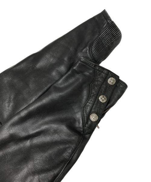 YELLOW CORN（イエローコーン）YeLLOW CORN (イエローコーン) レザージャケット ブラック サイズ:LLの古着・服飾アイテム