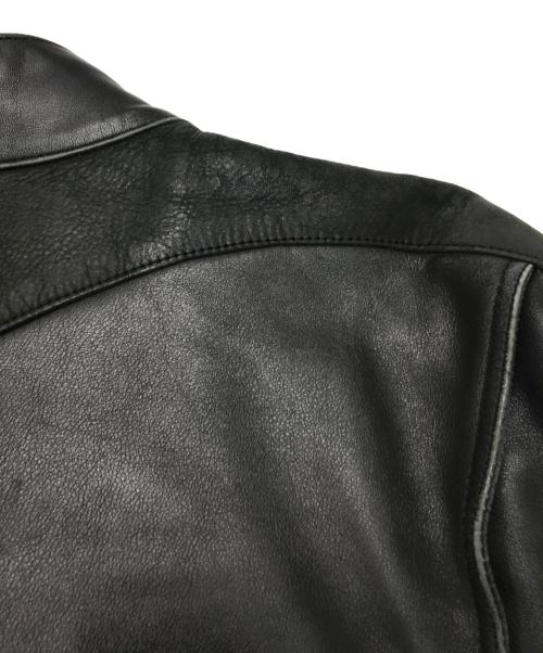 YELLOW CORN（イエローコーン）YeLLOW CORN (イエローコーン) レザージャケット ブラック サイズ:LLの古着・服飾アイテム