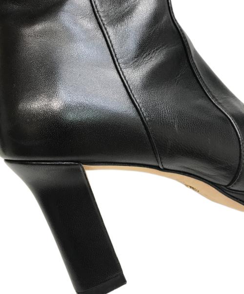 STUART WEITZMAN（スチュアートワイツマン）STUART WEITZMAN (スチュアートワイツマン) サイドジップレザーブーツ ブラック サイズ:6の古着・服飾アイテム
