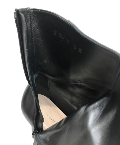 STUART WEITZMAN（スチュアートワイツマン）STUART WEITZMAN (スチュアートワイツマン) サイドジップレザーブーツ ブラック サイズ:6の古着・服飾アイテム