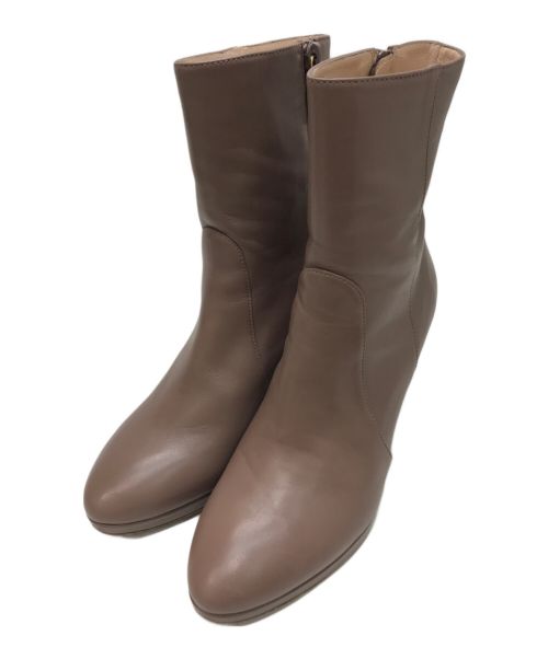 STUART WEITZMAN（スチュアートワイツマン）STUART WEITZMAN (スチュアートワイツマン) サイドジップレザーブーツ ブラウン サイズ:6の古着・服飾アイテム