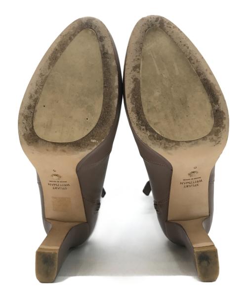 STUART WEITZMAN（スチュアートワイツマン）STUART WEITZMAN (スチュアートワイツマン) サイドジップレザーブーツ ブラウン サイズ:6の古着・服飾アイテム