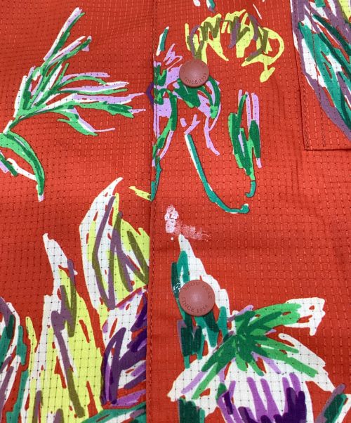 Snow peak（スノーピーク）Snow peak (スノーピーク) Printed Quick Dry Shirt レッド サイズ:Sの古着・服飾アイテム