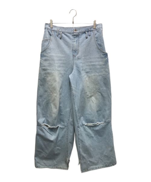 Knuth Marf（クヌースマーフ）Knuth Marf (クヌースマーフ) ップドバギーデニムパンツ インディゴ サイズ:Freeの古着・服飾アイテム