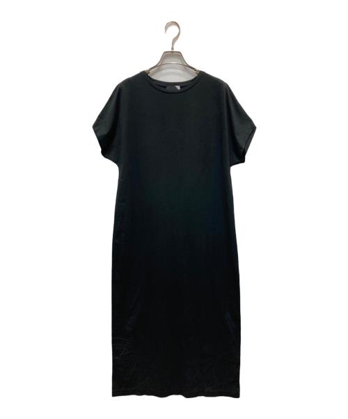 ATON（エイトン）ATON (エイトン) SUVIN 60/2 キャップスリーブドレス ブラック サイズ:02の古着・服飾アイテム