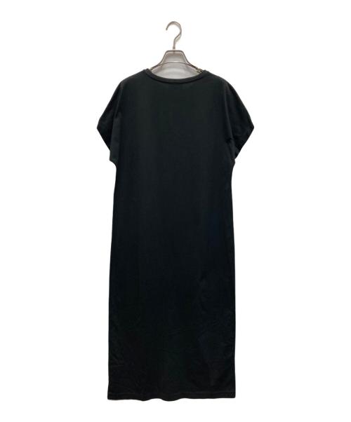 ATON（エイトン）ATON (エイトン) SUVIN 60/2 キャップスリーブドレス ブラック サイズ:02の古着・服飾アイテム