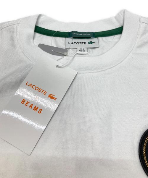 LACOSTE（ラコステ）LACOSTE (ラコステ) BEAMS (ビームス) 別注 Short Sleeve T-Shirt ホワイト サイズ:XSの古着・服飾アイテム