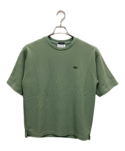 LACOSTE（ラコステ）LACOSTE (ラコステ) BEAUTY&YOUTH (ビューティーアンドユース) ワンポイントロゴカットソー グリーン サイズ:XS 未使用品の古着・服飾アイテム