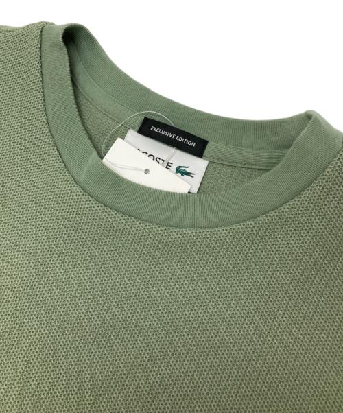 LACOSTE（ラコステ）LACOSTE (ラコステ) BEAUTY&YOUTH (ビューティーアンドユース) ワンポイントロゴカットソー グリーン サイズ:XS 未使用品の古着・服飾アイテム