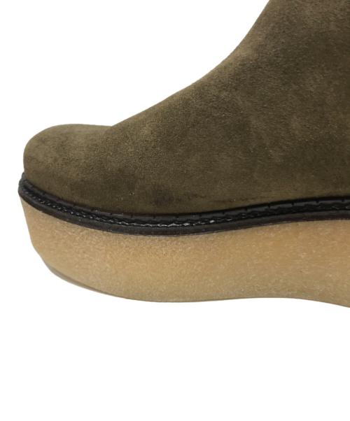 Flamingo（フラミンゴ）Flamingo (フラミンゴ) サイドゴアブーツ オリーブ サイズ:37の古着・服飾アイテム