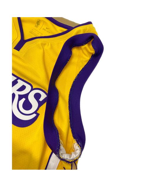 NIKE（ナイキ）NIKE (ナイキ) ゲームシャツ イエロー×パープル サイズ:Lの古着・服飾アイテム