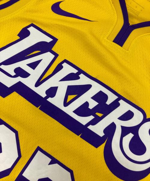 NIKE（ナイキ）NIKE (ナイキ) ゲームシャツ イエロー×パープル サイズ:Lの古着・服飾アイテム