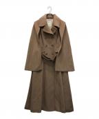 HER LIP TOハーリップトゥ）の古着「Mademoiselle 2Way Long Coat」｜ブラウン